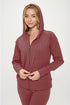 Basic Fall Casual Active Hoodie Set Burgundy S by OTOS Active | Fleurcouture