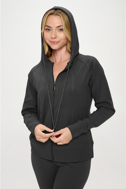 Basic Fall Casual Active Hoodie Set by OTOS Active | Fleurcouture