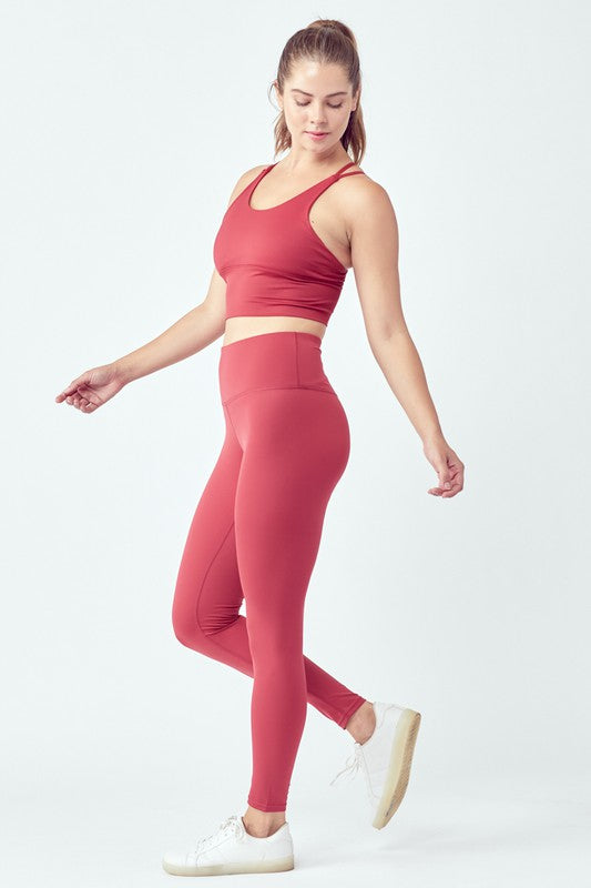 Basic Seamless Activewear Set 6823+6745 Blush L by OTOS Active | Fleurcouture