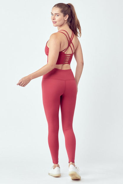 Basic Seamless Activewear Set 6823+6745 Blush L by OTOS Active | Fleurcouture