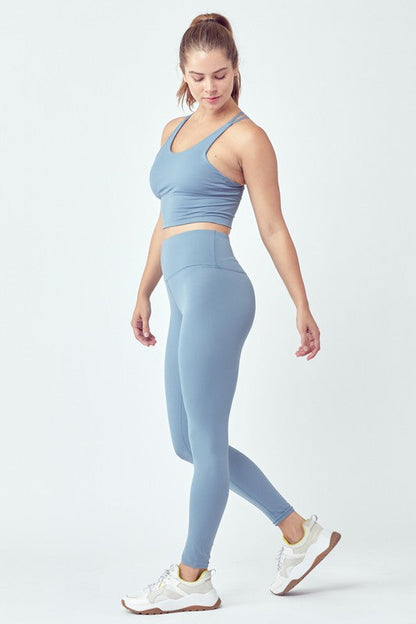 Basic Seamless Activewear Set 6823+6745 Blush L by OTOS Active | Fleurcouture