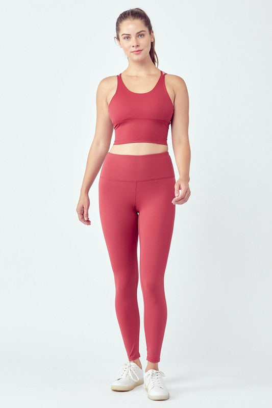 Basic Seamless Activewear Set 6823+6745 Blush L by OTOS Active | Fleurcouture