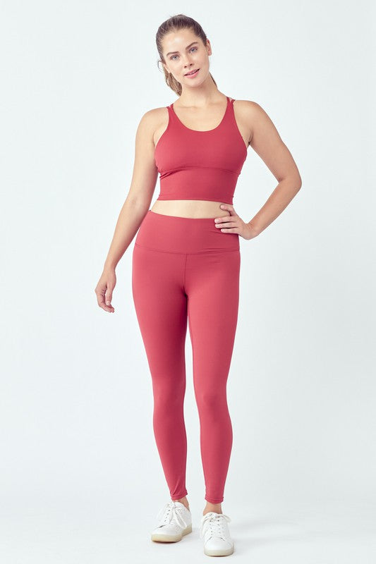 Basic Seamless Activewear Set 6823+6745 Blush L by OTOS Active | Fleurcouture