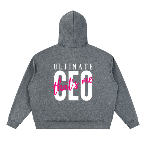 Unisex Sparkles Full Zip Boxy Hoodie