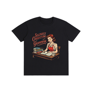 Imsilentlycorrectingyourgrammar,retro,funny,1950s,sarcastic,tee,tshirt
