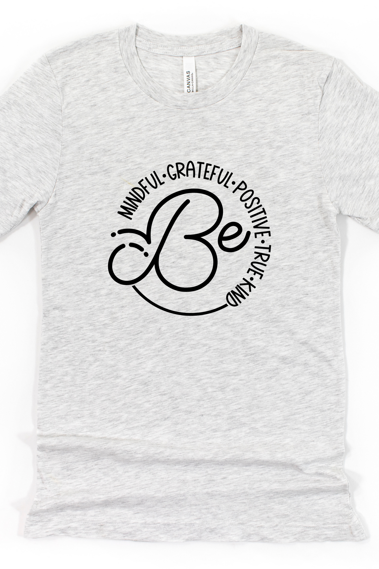 BE KIND POSITIVES VIBES TEE(BELLA CANVAS) by LL | Fleurcouture