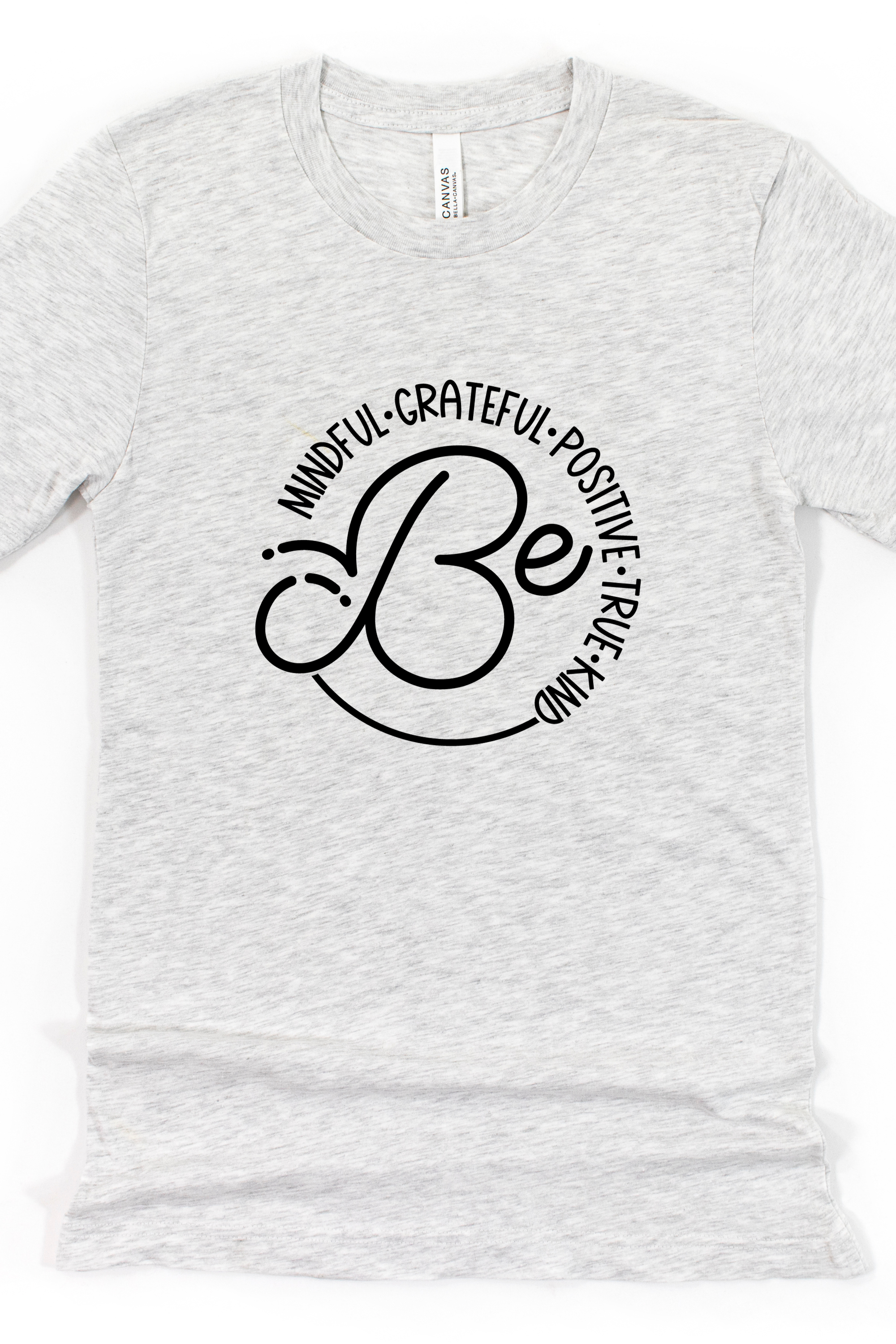 BE KIND POSITIVES VIBES TEE(BELLA CANVAS) by LL | Fleurcouture