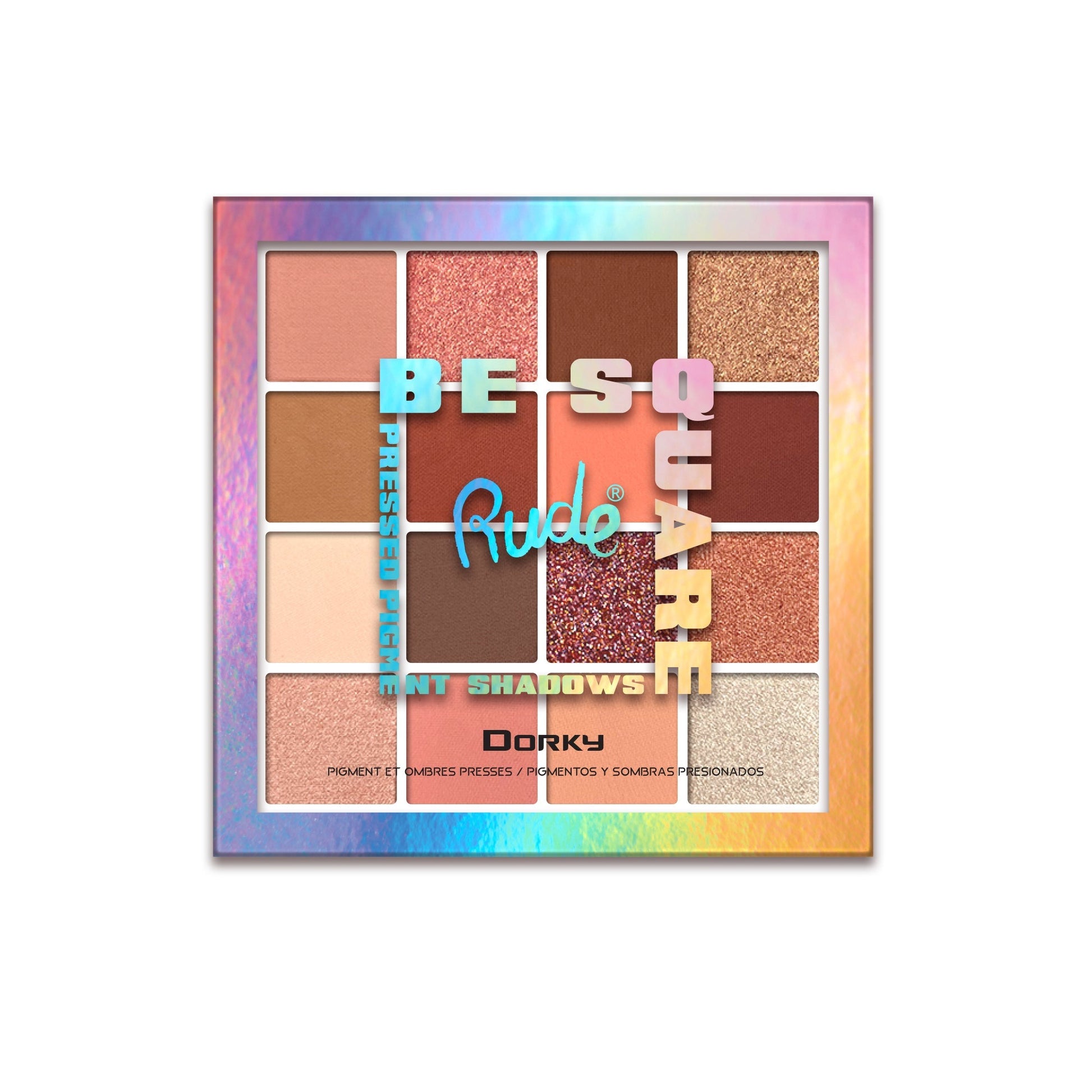 Be Square Pressed Pigments & Shadows - Dorky Eye Shadow by Rude Cosmetics | Fleurcouture