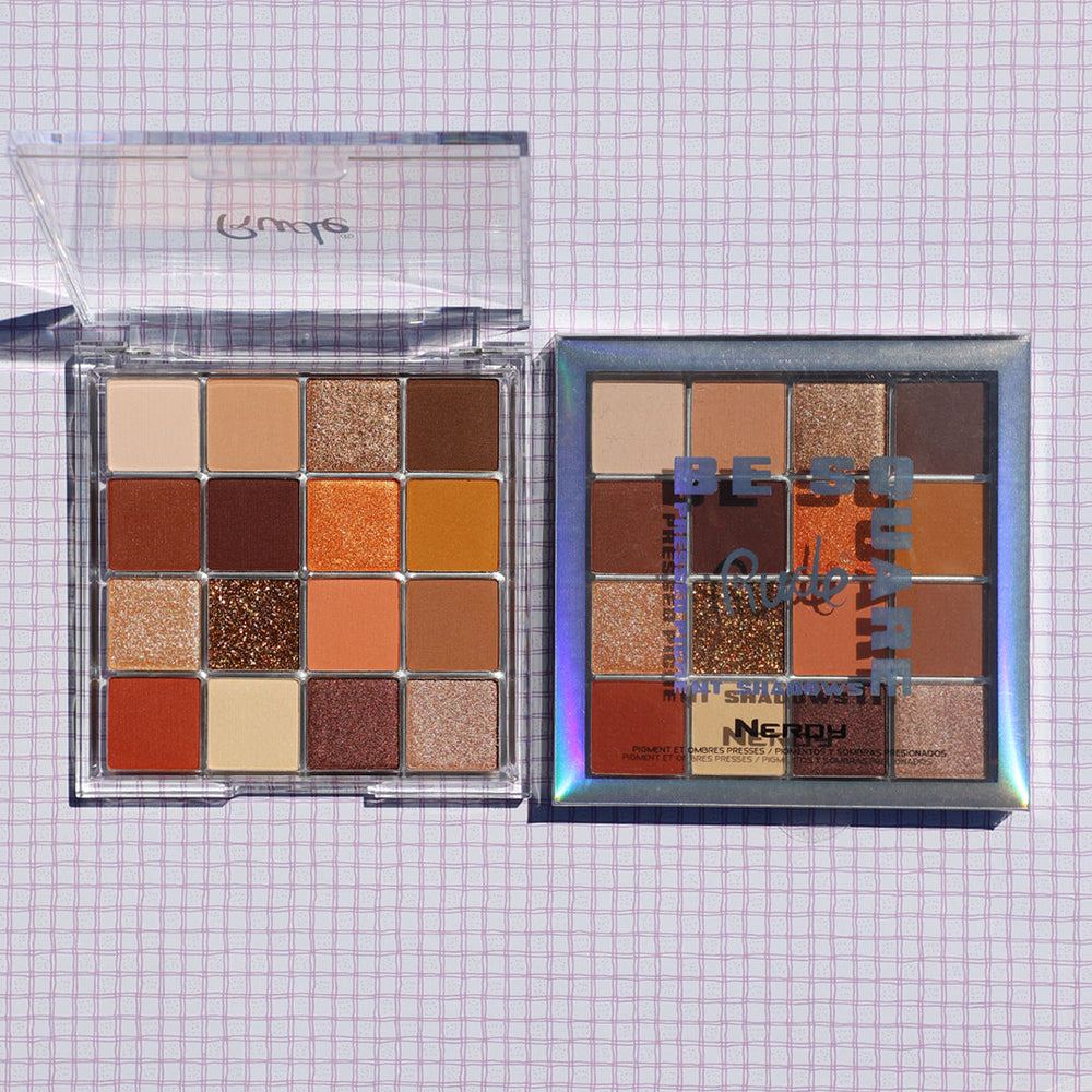 Be Square Pressed Pigments & Shadows - Nerdy Eye Shadow by Rude Cosmetics | Fleurcouture