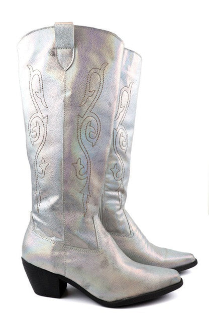 Beautiful Western Style Tall Boots by Miami Shoe Wholesale | Fleurcouture