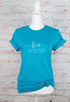 Beer Tastes Better By The Lake Graphic Tee Aqua 2X by Ocean and 7th | Fleurcouture