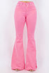 Bell Bottom Jean in Pink Inseam 32 Pink 3 by GJG Denim | Fleurcouture