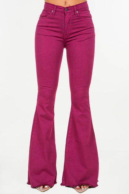 Bell Bottom Jean in Plum Purple 13 by GJG Denim | Fleurcouture