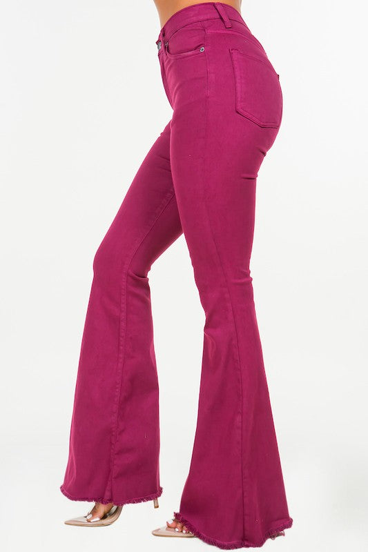 Bell Bottom Jean in Plum Purple 13 by GJG Denim | Fleurcouture