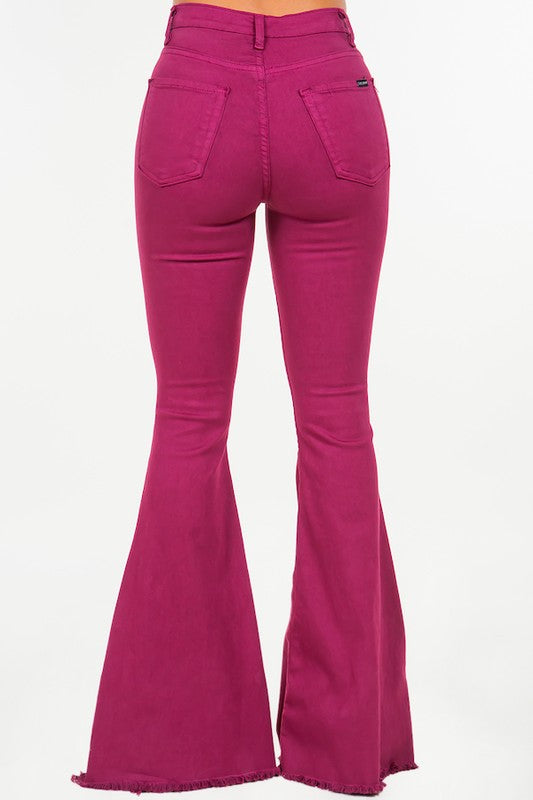 Bell Bottom Jean in Plum Purple 13 by GJG Denim | Fleurcouture