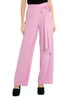 Belted Tie Wide Leg Pants Pink S by Rag Company | Fleurcouture