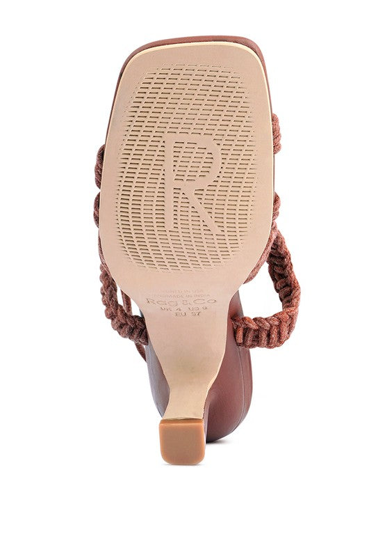 BEROE Braided Handcrafted Lace Up Sandal by Rag Company | Fleurcouture