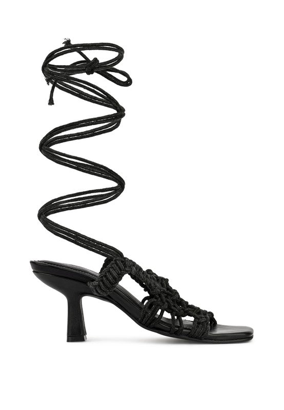 BEROE Braided Handcrafted Lace Up Sandal by Rag Company | Fleurcouture