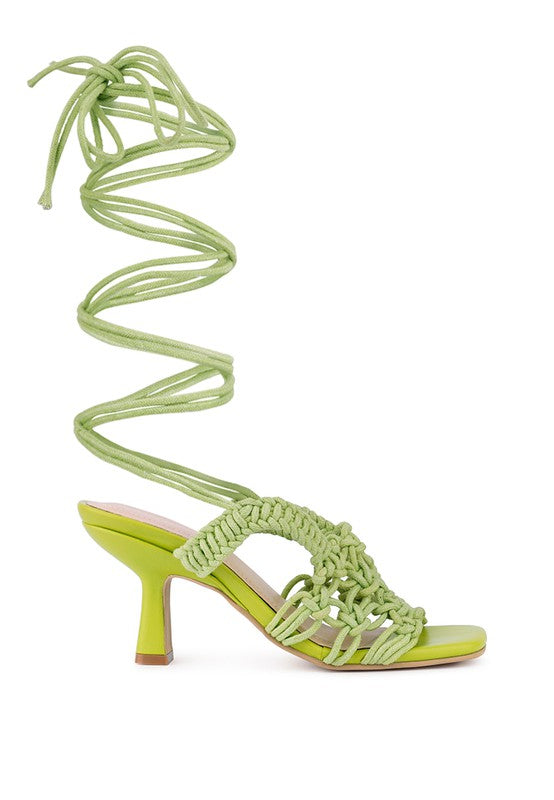 BEROE Braided Handcrafted Lace Up Sandal by Rag Company | Fleurcouture