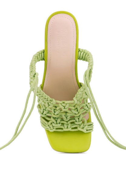 BEROE Braided Handcrafted Lace Up Sandal by Rag Company | Fleurcouture