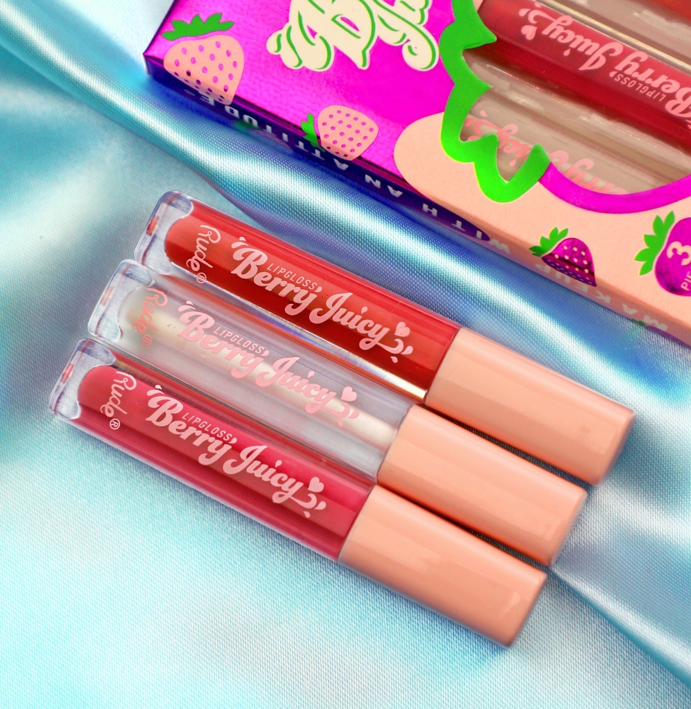 Berry Juicy Lip Gloss Set Lip Gloss by Rude Cosmetics | Fleurcouture