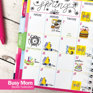 Best Planner Stickers | Family, Work, To-Dos, Events, Goals | 8 Styles Planner Stickers by Denise Albright® | Fleurcouture