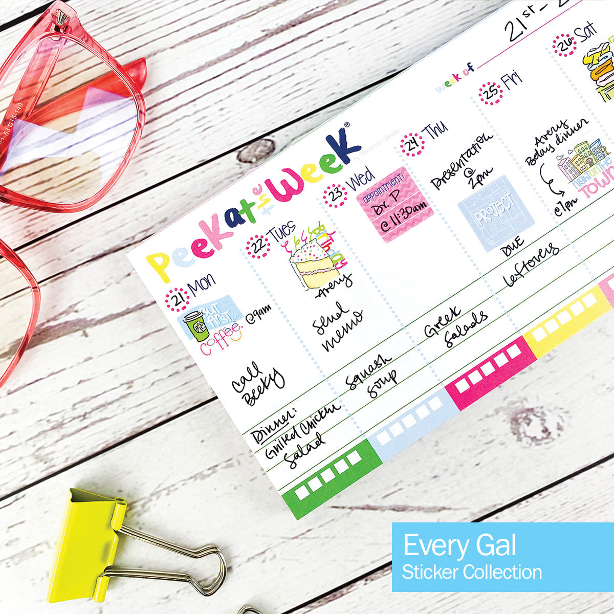 Best Planner Stickers | Family, Work, To-Dos, Events, Goals | 8 Styles Planner Stickers by Denise Albright® | Fleurcouture