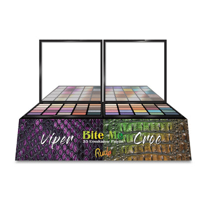 Bite Me 25 Eyeshadow Palette Display Set, 12pcs Wholesale Set by Rude Cosmetics | Fleurcouture