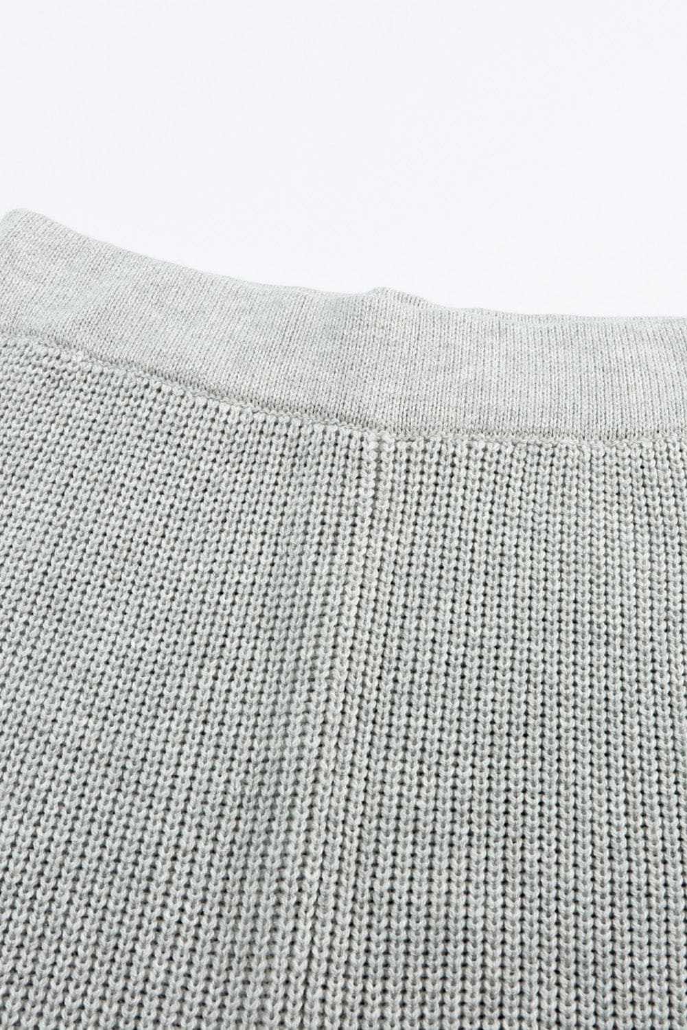 Black Knitted V Neck Sweater and Casual Pants Set 60%Cotton+40%Acrylic Two Piece Sets by Fleurcouture | Fleurcouture