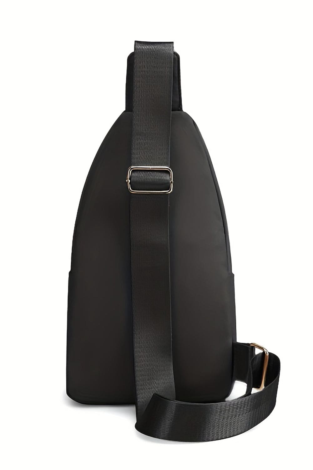 Black Quilted Multi-Pocket Zip Crossbody Chest Bag Black ONE SIZE 100%PU Shoes &amp; Bags by Fleurcouture | Fleurcouture