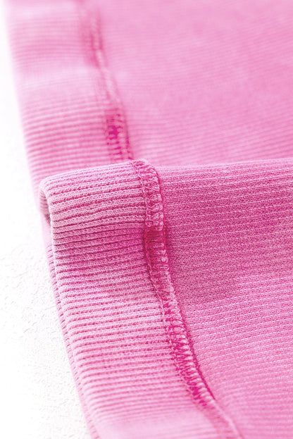 Black Ribbed Mineral Wash Racerback Cropped Tank Top 98%Cotton+2%Elastane Tops by Fleurcouture | Fleurcouture