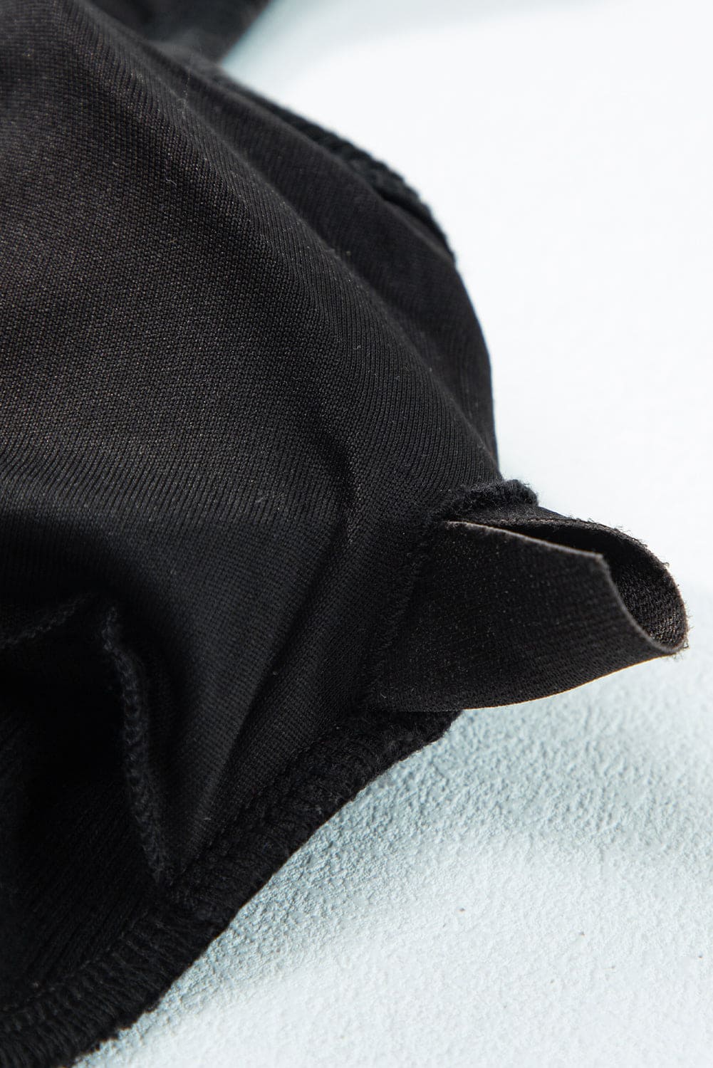 Black Ribbed Mineral Wash Racerback Cropped Tank Top 98%Cotton+2%Elastane Tops by Fleurcouture | Fleurcouture