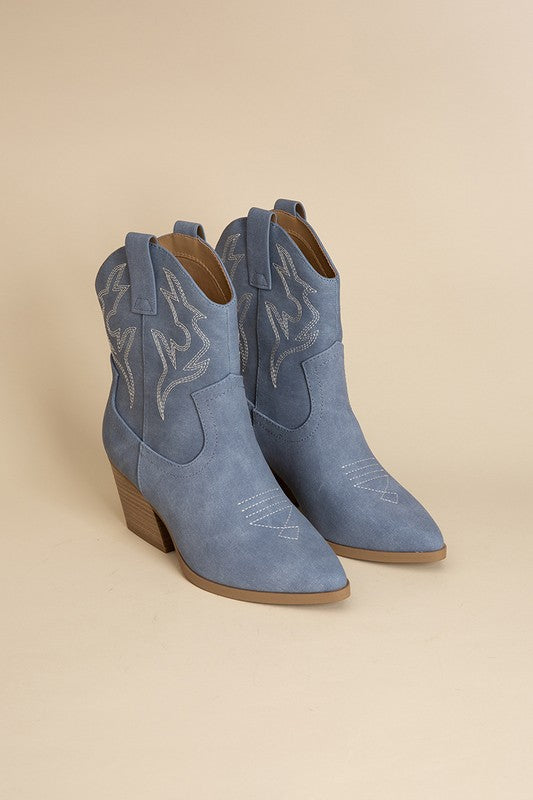 Blazing-S Western Boots DENIM 5.5 Shoes &amp; Bags by Fortune Dynamic | Fleurcouture