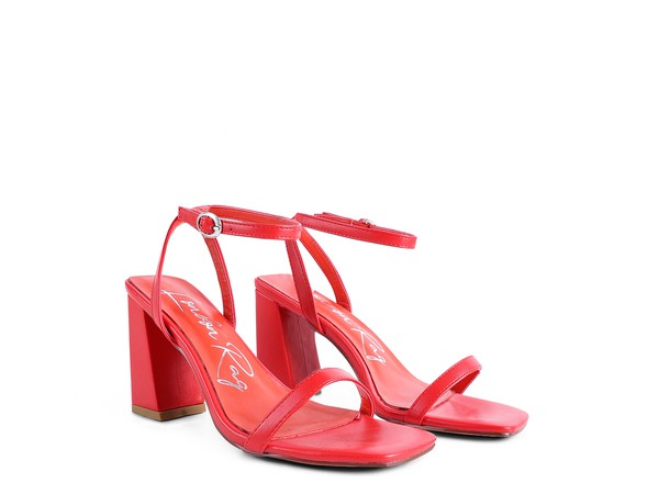 Block Heel Ankle Strap Sandals by Rag Company | Fleurcouture