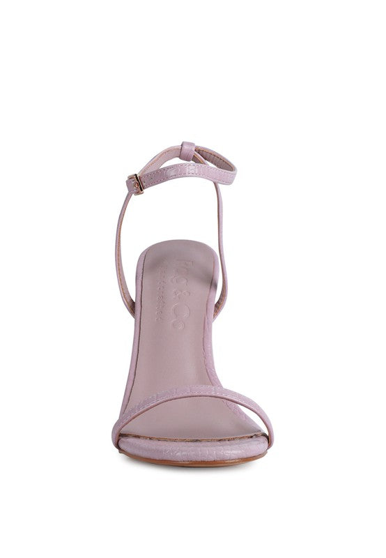 BLONDES Croc High Heeled Sandal by Rag Company | Fleurcouture