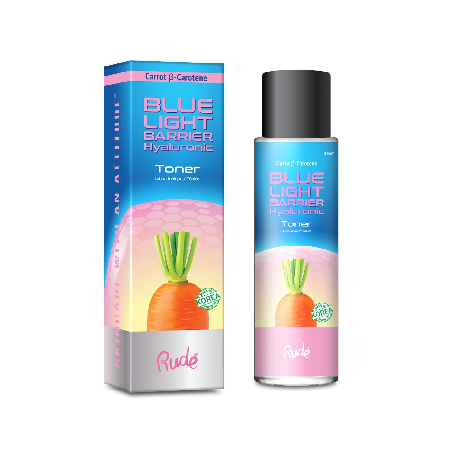 Blue Light Barrier Hyaluronic Toner Toners by Rude Cosmetics | Fleurcouture