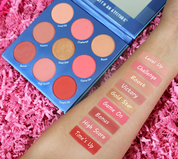 Blush Crush 9 Color Blush Palette - Level Up Face by Rude Cosmetics | Fleurcouture