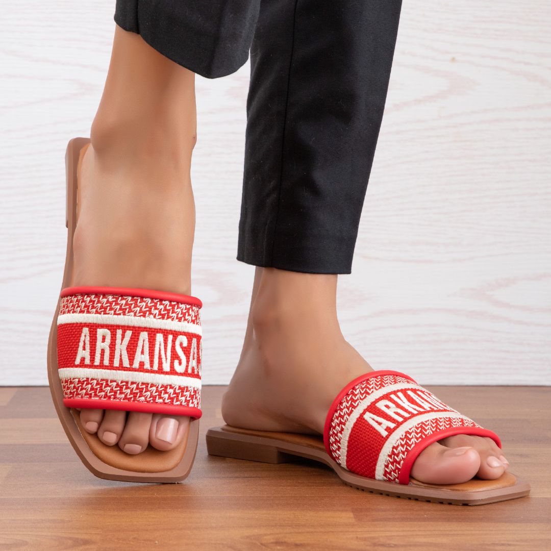 BOBBIE GAME DAY ARKANSAS FLATS by MODAPASSO | Fleurcouture