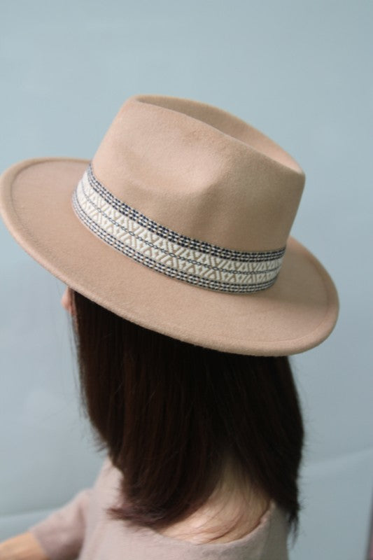 BOHO EMBROIDERED FEDORA HAT Os by Bella Chic | Fleurcouture