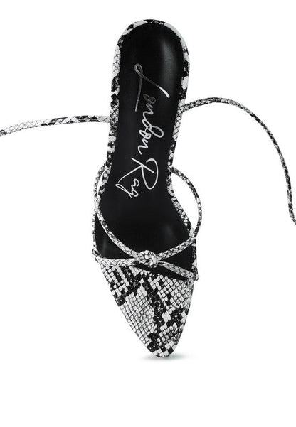 BONDAGE HIGH HEEL LACE UP SANDALS by Rag Company | Fleurcouture