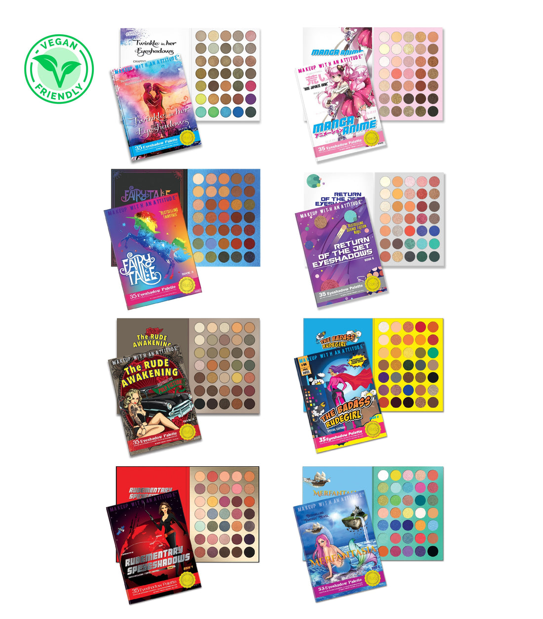 Book Series Complete Set (BUNDLE) Eyeshadow Palette by Rude Cosmetics | Fleurcouture