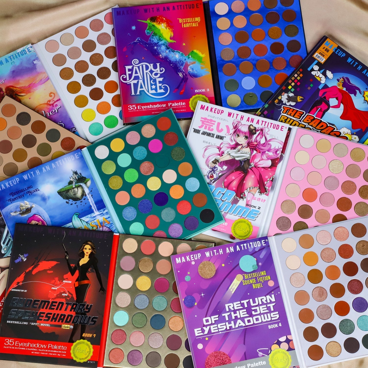 Book Series Complete Set (BUNDLE) Eyeshadow Palette by Rude Cosmetics | Fleurcouture