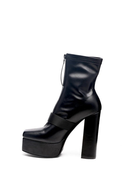 BOOMER CHUNKY HIGH BLOCK HEEL BOOTS by Rag Company | Fleurcouture