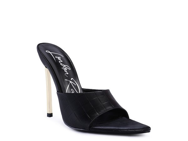 BOTTOMS UP Pointed High Heel Sandal by Rag Company | Fleurcouture