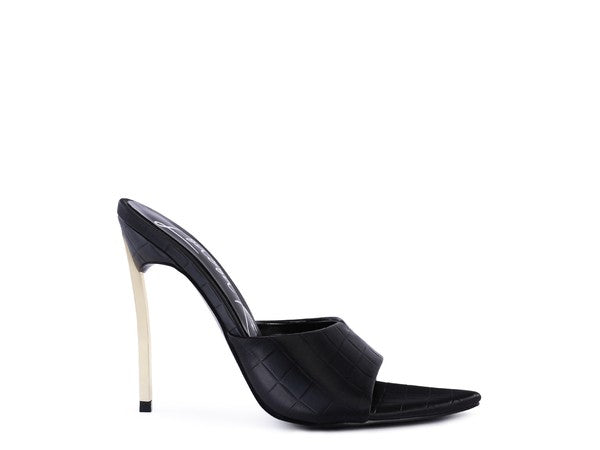 BOTTOMS UP Pointed High Heel Sandal by Rag Company | Fleurcouture