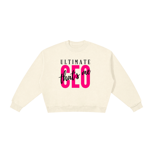 Boxy Fleece Crewneck Sweatshirt