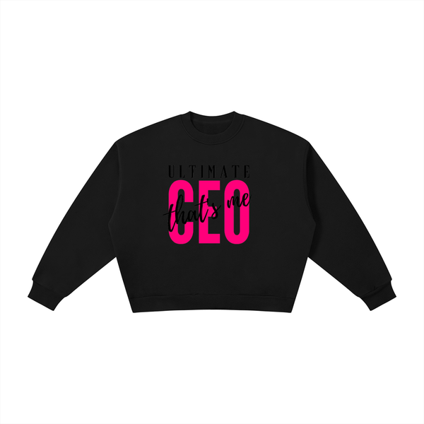 Boxy Fleece Crewneck Sweatshirt