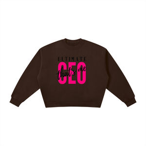 Boxy Fleece Crewneck Sweatshirt