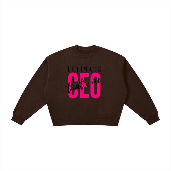 Boxy Fleece Crewneck Sweatshirt