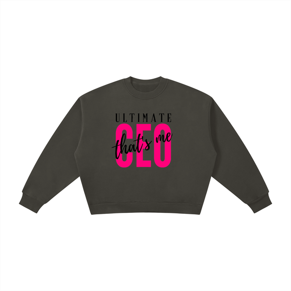 Boxy Fleece Crewneck Sweatshirt